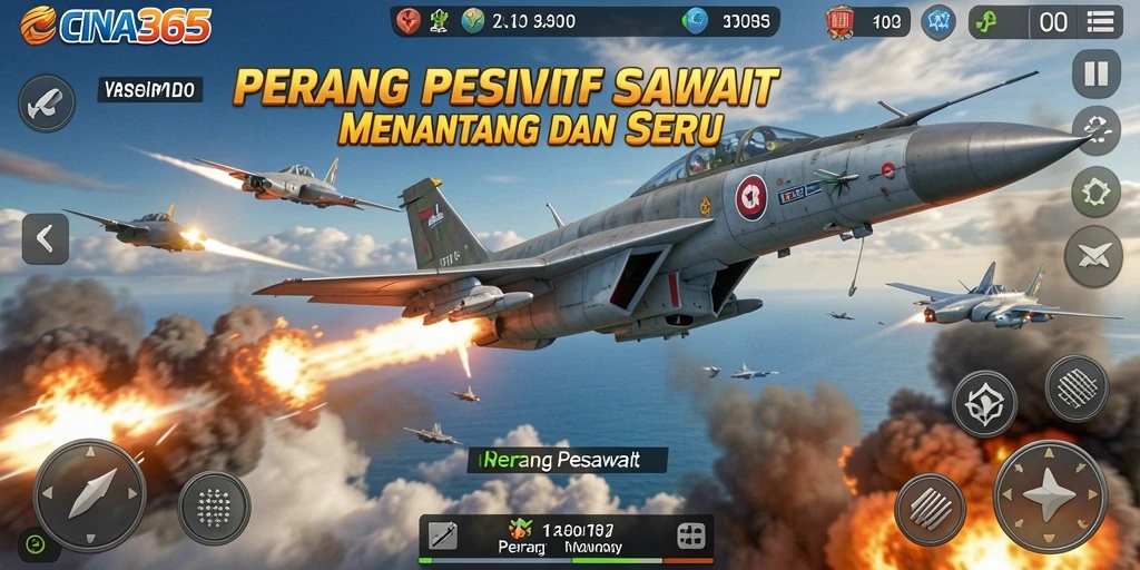 Antarmuka CINA365 yang menarik untuk pertempuran pesawat tempur.