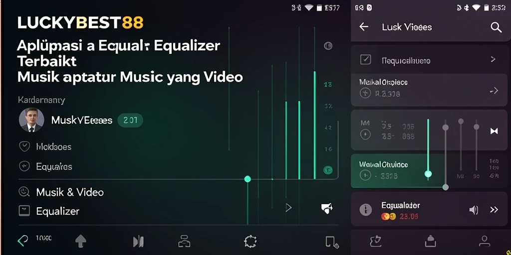 Antarmuka LUCKYBEST88 dengan pengaturan equalizer intuitif.
