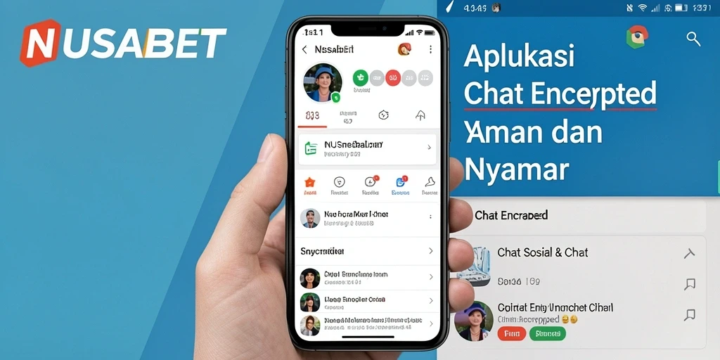 Antarmuka NUSABET yang modern untuk chat aman dan nyaman.