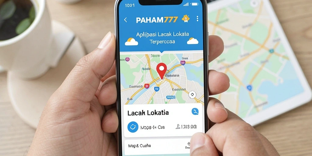 Antarmuka PAHAM777 menampilkan peta interaktif untuk lacak lokasi.