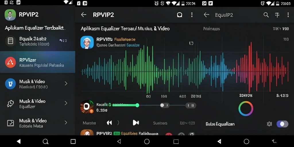 Antarmuka RPVIP2 dengan kontrol Equalizer yang sederhana dan efektif.